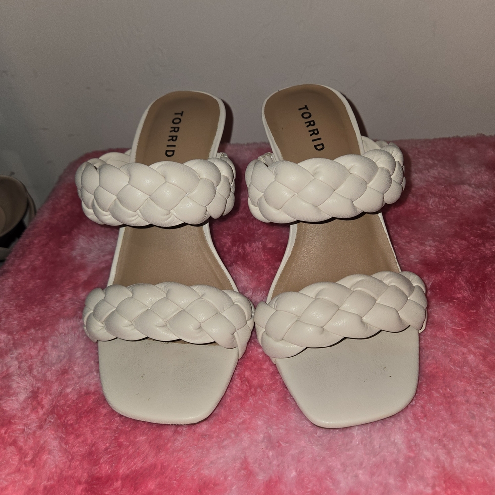 Torrid Women's White Braided Sandals